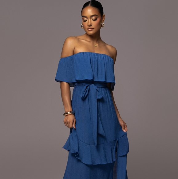 Lilac Off-the-Shoulder dress from Mendocino - Picture 1 of 5